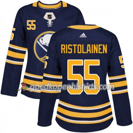 Buffalo Sabres Rasmus Ristolainen 55 Adidas 2017-2018 Navy Blauw Authentic Shirt - Dames